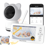 Casa si Gradina - Mobilier - Mobilier copii - Monitoare video copii - Baby Monitor WiFi 2in1 cu Camera Audio-Video Multi View, UltraHD/5” Night Vision, Aplicatie Telefon, Rotire 355°/90° - Infinity.ro