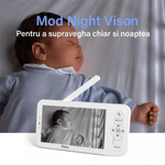 Casa si Gradina - Mobilier - Mobilier copii - Monitoare video copii - Baby Monitor WiFi 2in1 cu Camera Audio-Video Multi View, UltraHD/5” Night Vision, Aplicatie Telefon, Rotire 355°/90° - Infinity.ro