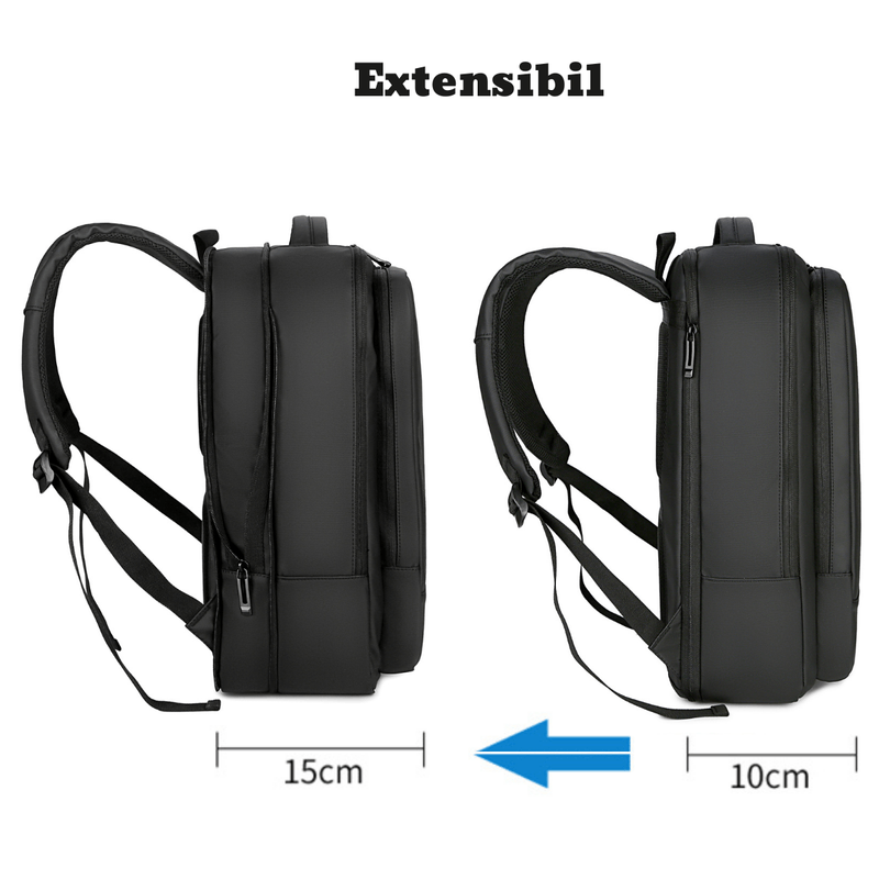 Laptop, Telefoane si Tablete - Laptopuri si accesorii - Accesorii Laptop - Genti laptop - Rucsac multifunctional, Rezistent la apa, respirabil si spatios, cu Port de incarcare USB, smart casual,Laptop 15,6 inch - Infinity.ro