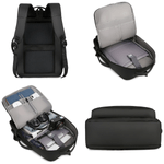 Laptop, Telefoane si Tablete - Laptopuri si accesorii - Accesorii Laptop - Genti laptop - Rucsac multifunctional, Rezistent la apa, respirabil si spatios, cu Port de incarcare USB, smart casual,Laptop 15,6 inch - Infinity.ro