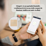 Casa si Gradina - Electrice - Accesorii electrice - Accesorii prize si intrerupatoare - Intrerupator inteligent cu touch, Wireless, Wi-fi, 3 Canale,din Sticla Securizata, Compatibil iOS/Android,Aplicatie Tuya - Infinity.ro