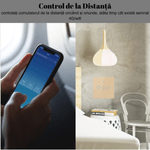 Casa si Gradina - Electrice - Accesorii electrice - Accesorii prize si intrerupatoare - Intrerupator inteligent cu touch, Wireless, Wi-fi, 3 Canale,din Sticla Securizata, Compatibil iOS/Android,Aplicatie Tuya - Infinity.ro