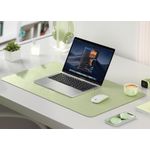 PC, gaming si accesorii - Periferice PC - Mousepad - MousePad mare, din Piele PU pentru protectie birou, Suprafata moale, Impermeabil, Baza Anti-Alunecare, 80x40cm, Verde - Infinity.ro