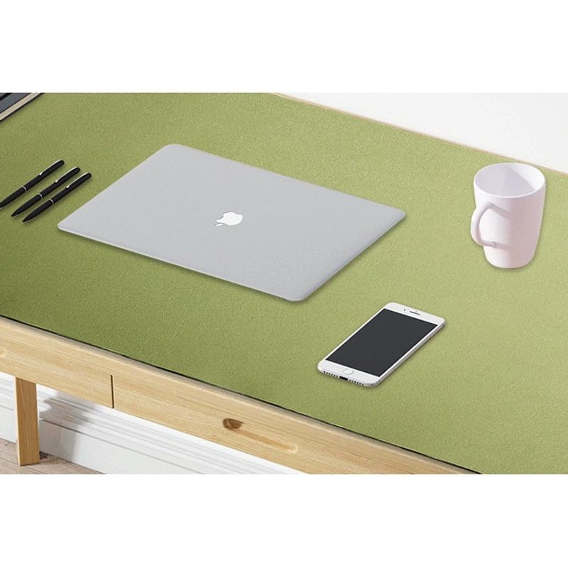 PC, gaming si accesorii - Periferice PC - Mousepad - MousePad mare, din Piele PU pentru protectie birou, Suprafata moale, Impermeabil, Baza Anti-Alunecare, 80x40cm, Verde - Infinity.ro