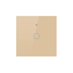 Casa si Gradina - Electrice - Accesorii electrice - Accesorii prize si intrerupatoare - Intrerupator inteligent cu touch, Wireless, Wi-fi, 1 Canal, din Sticla Securizata, Compatibil iOS/Android,Aplicatie Tuya - Infinity.ro