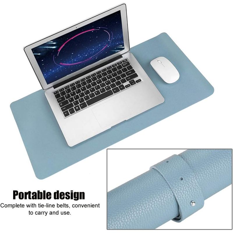 PC, gaming si accesorii - Periferice PC - Mousepad - MousePad mare, din Piele PU pentru protectie birou, VisionHub®, Suprafata moale, Impermeabil, Anti-Alunecare, 80x40cm - Infinity.ro