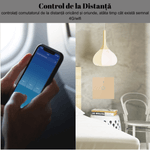 Casa si Gradina - Electrice - Accesorii electrice - Accesorii prize si intrerupatoare - Intrerupator inteligent cu touch, Wireless, Wi-fi, 1 Canal, din Sticla Securizata, Compatibil iOS/Android,Aplicatie Tuya - Infinity.ro
