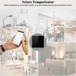 Casa si Gradina - Electrice - Accesorii electrice - Accesorii prize si intrerupatoare - Intrerupator inteligent cu touch, Wireless, Wi-fi, 1 Canal, din Sticla Securizata, Compatibil iOS/Android,Aplicatie Tuya - Infinity.ro