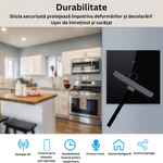 Casa si Gradina - Electrice - Accesorii electrice - Accesorii prize si intrerupatoare - Intrerupator inteligent cu touch, Wireless, Wi-fi, 1 Canal, din Sticla Securizata, Compatibil iOS/Android,Aplicatie Tuya - Infinity.ro