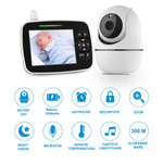Casa si Gradina - Mobilier - Mobilier copii - Monitoare video copii - Sistem monitorizare cu Camera Video-Audio pentru supraveghere bebelusi, VisionHub®, Baby Monitor cu Ecran HD 3.5 inch - Infinity.ro