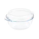 Casa si Gradina - Bucatarie si vesela - Vase pentru gatit - Vase termorezistente - Vas termorezistent Rotund cu Capac, capacitate 0,84L, Transparent ABYZ®™ - Infinity.ro