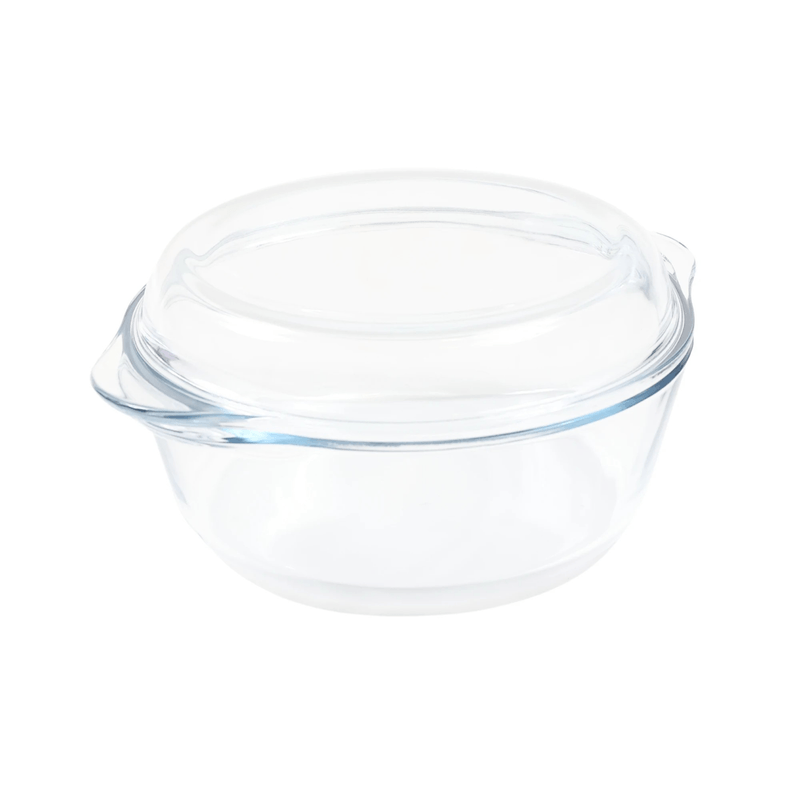 Casa si Gradina - Bucatarie si vesela - Vase pentru gatit - Vase termorezistente - Vas termorezistent Rotund cu Capac, capacitate 0,84L, Transparent ABYZ®™ - Infinity.ro
