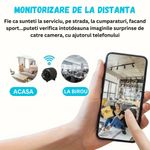 Laptop, Telefoane si Tablete - Wearables si gadgeturi - Gadgeturi - Dispozitive spionaj - Camera Spion Wireless Mini, Full HD 1080p, Audio-Video, Detectie a Miscarii, Night Vision, Filmare in bucla, Negru - Infinity.ro
