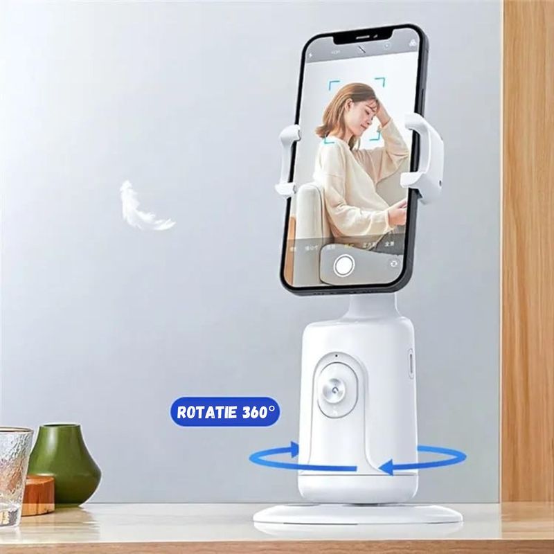 TV, Audio-Video si Foto - Aparate foto si accesorii - Accesorii foto si video - Stabilizatoare de imagine - Stabilizator AI Gimbal, Recunoastere si Urmarire a Fetei, Rotire 360° Orizontala si Verticala, Pendulare Fata/Spate 180° - Infinity.ro