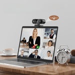 PC, gaming si accesorii - Periferice PC - Camere Web - Camera Web Full HD 4K, Plug and Play, Autofocus,60fps , Rotatie 360°, USB, Reducere a Zgomotului, Privacy Cover - Infinity.ro