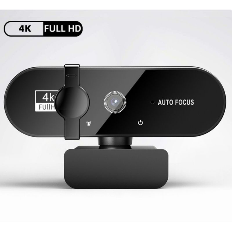 PC, gaming si accesorii - Periferice PC - Camere Web - Camera Web Full HD 4K, Plug and Play, Autofocus,60fps , Rotatie 360°, USB, Reducere a Zgomotului, Privacy Cover - Infinity.ro