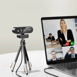 PC, gaming si accesorii - Periferice PC - Camere Web - Camera Web Full HD 4K, Plug and Play, Autofocus,60fps , Rotatie 360°, USB, Reducere a Zgomotului, Privacy Cover - Infinity.ro