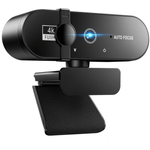 PC, gaming si accesorii - Periferice PC - Camere Web - Camera Web Full HD 4K, Plug and Play, Autofocus,60fps , Rotatie 360°, USB, Reducere a Zgomotului, Privacy Cover - Infinity.ro