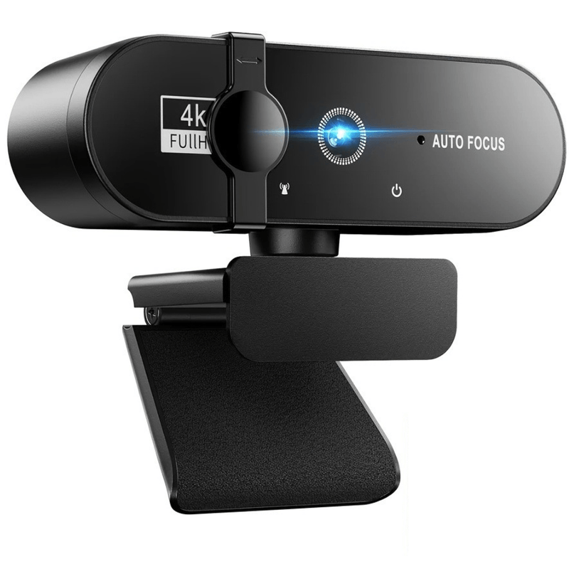 PC, gaming si accesorii - Periferice PC - Camere Web - Camera Web Full HD 4K, Plug and Play, Autofocus,60fps , Rotatie 360°, USB, Reducere a Zgomotului, Privacy Cover - Infinity.ro