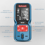 Casa si Gradina - Constructii - Scule de mana si unelte - Unelte de masurat - Telemetru cu Laser 100m, Valori Multiple de Masurare, Precizie ±2mm, Tip Laser 620~690nm, Viteza de Masurare 0.25secunde - Infinity.ro