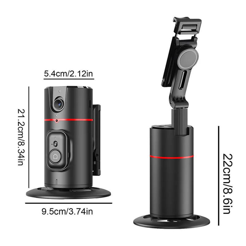 TV, Audio-Video si Foto - Aparate foto si accesorii - Accesorii foto si video - Stabilizatoare de imagine - Stabilizator AI Gimbal, Detectie, Recunoastere si urmarire a fetei, Rotatie 360°, Telecomanda, Pendulare fata/spate 180° - Infinity.ro