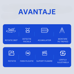 TV, Audio-Video si Foto - Aparate foto si accesorii - Accesorii foto si video - Stabilizatoare de imagine - Stabilizator AI Gimbal, Detectie, Recunoastere si urmarire a fetei, Rotatie 360°, Telecomanda, Pendulare fata/spate 180° - Infinity.ro