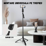TV, Audio-Video si Foto - Aparate foto si accesorii - Accesorii foto si video - Stabilizatoare de imagine - Stabilizator AI Gimbal, Detectie, Recunoastere si urmarire a fetei, Rotatie 360°, Telecomanda, Pendulare fata/spate 180° - Infinity.ro
