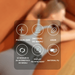 Ingrijire personala si Cosmetice - Sanatate si wellness - Articole wellness - Incalzitoare corporale - Centura de Masaj cu Electro-Stimulare si Comprese Calde pentru Relaxare, Tonifiere Musculara,  Reglare a Temperaturii - Infinity.ro