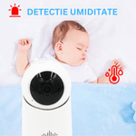 Casa si Gradina - Mobilier - Mobilier copii - Monitoare video copii - Sistem Monitorizare Video, Aplicatie Mobila, Detector de Miscare, Sunet, Temperatura si Umiditate, Video, Rotatie 360°, - Infinity.ro