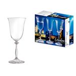 Casa si Gradina - Bucatarie si vesela - Cani si pahare - Pahare - Set 3 pahare cu picior London, sticla, 350 ml - Infinity.ro