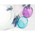 Casa si Gradina - Bucatarie si vesela - Cani si pahare - Pahare - Set 6 pahare sticla Bubbly, albastru, 460 ml - Infinity.ro