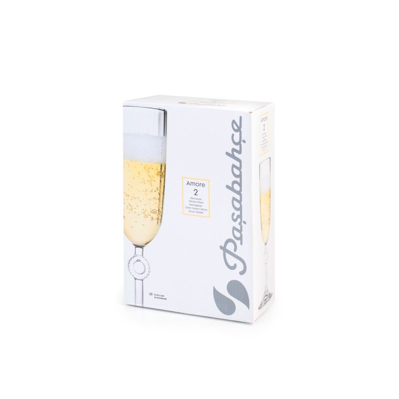 Casa si Gradina - Bucatarie si vesela - Cani si pahare - Pahare - Set 2 pahare cu picior Amore, sticla,150 ml, Pasabahce - Infinity.ro