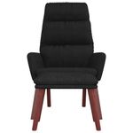 Casa si Gradina - Mobilier - Scaune si fotolii - Fotolii - Fotoliu de relaxare cu taburet, negru, textil - Infinity.ro