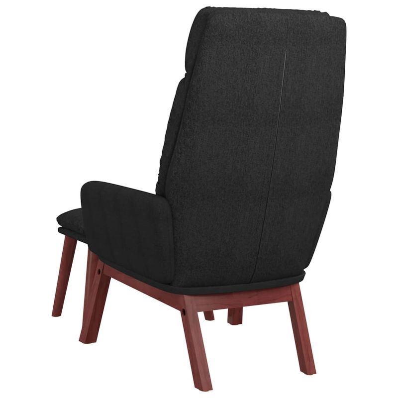 Casa si Gradina - Mobilier - Scaune si fotolii - Fotolii - Fotoliu de relaxare cu taburet, negru, textil - Infinity.ro