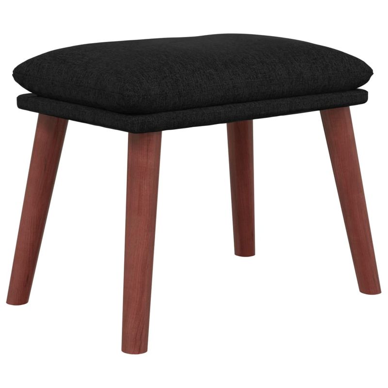 Casa si Gradina - Mobilier - Scaune si fotolii - Fotolii - Fotoliu de relaxare cu taburet, negru, textil - Infinity.ro