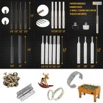 Casa si Gradina - Constructii - Scule de mana si unelte - Accesorii scule de mana - Set de perforare, perforatoare de metal si plastic incluse, pentru reparatii mecanice diverse, ciocan, 21 de piese - Infinity.ro