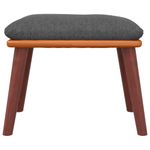 Casa si Gradina - Mobilier - Scaune si fotolii - Tabureti - Taburet, gri inchis, 45x29,5x35 cm, textil & piele ecologica - Infinity.ro