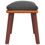 Casa si Gradina - Mobilier - Scaune si fotolii - Tabureti - Taburet, gri inchis, 45x29,5x35 cm, textil & piele ecologica - Infinity.ro
