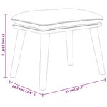 Casa si Gradina - Mobilier - Scaune si fotolii - Tabureti - Taburet, gri inchis, 45x29,5x35 cm, textil & piele ecologica - Infinity.ro