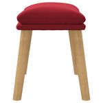 Casa si Gradina - Mobilier - Scaune si fotolii - Tabureti - Taburet, rosu vin, 45x29,5x35 cm, catifea - Infinity.ro