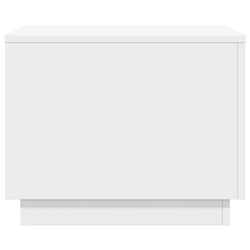 Casa si Gradina - Mobilier - Mese si birouri - Masute de cafea - Masuta de cafea cu lumini LED, alb, 50x50x40 cm - Infinity.ro