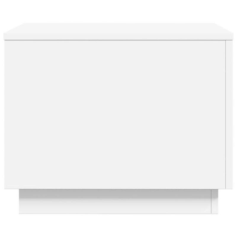 Casa si Gradina - Mobilier - Mese si birouri - Masute de cafea - Masuta de cafea cu lumini LED, alb, 50x50x40 cm - Infinity.ro