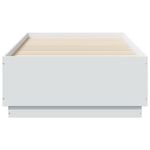 Casa si Gradina - Mobilier - Paturi si accesorii - Paturi - Cadru de pat cu lumini LED, alb, 90x190 cm, lemn prelucrat - Infinity.ro