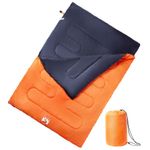 Sport si Outdoor - Camping - Saci de dormit - Sac de dormit dublu cu perne de camping, adulti, 3-4 anotimpuri - Infinity.ro