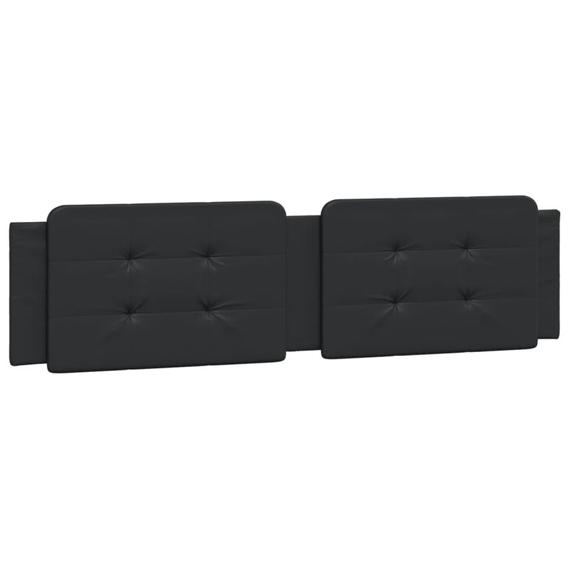 Casa si Gradina - Mobilier - Paturi si accesorii - Paturi - Pat cu saltea, negru, 160x200 cm, piele ecologica - Infinity.ro