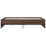 Casa si Gradina - Mobilier - Paturi si accesorii - Paturi - Cadru de pat, stejar maro, 120x200 cm, lemn prelucrat si metal - Infinity.ro