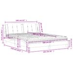 Casa si Gradina - Mobilier - Paturi si accesorii - Paturi - Pat cu saltea, negru, 160x200 cm, piele ecologica - Infinity.ro
