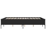 Casa si Gradina - Mobilier - Paturi si accesorii - Paturi - Cadru de pat, negru, 150x200 cm, lemn prelucrat si metal - Infinity.ro