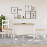 Casa si Gradina - Mobilier - Scaune si fotolii - Scaune - Scaune de bucatarie, 2 buc., alb, 40x46x99cm, lemn masiv de pin - Infinity.ro