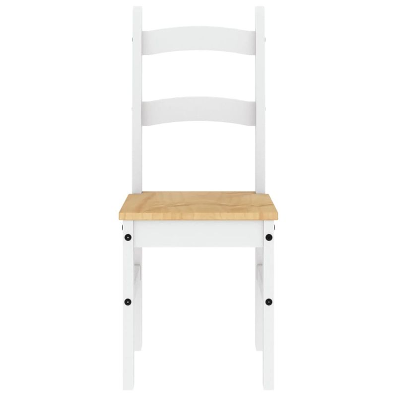 Casa si Gradina - Mobilier - Scaune si fotolii - Scaune - Scaune de bucatarie, 2 buc., alb, 40x46x99cm, lemn masiv de pin - Infinity.ro